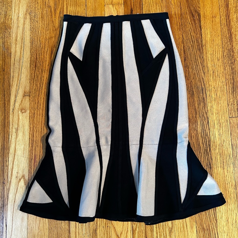 Herve Ledger | Striped Pencil Skirt